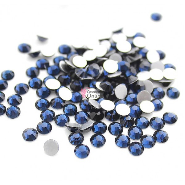 Strasuri din Cristale 100 bucati SC245 Black Montana 1,5mm